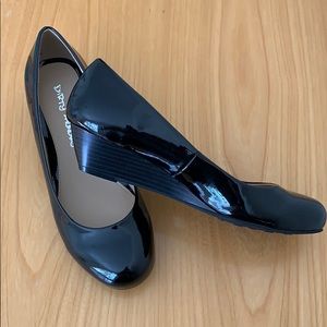 Dirty Laundry Black Patent Leather Heels Size 9W New
